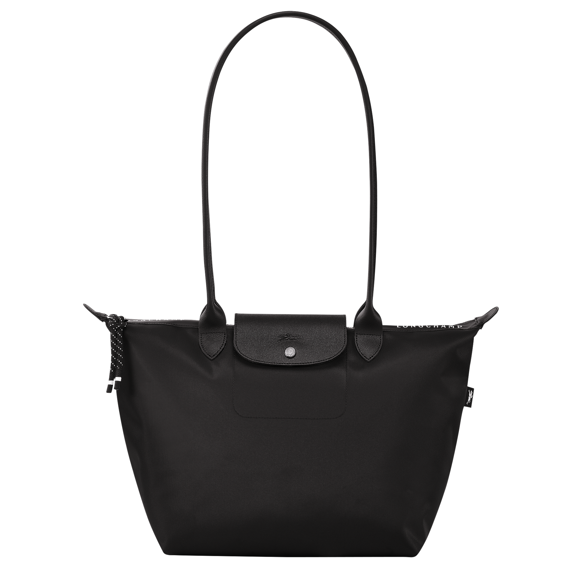 Le Pliage Energy Crossbody-Tasche mit langen Henkeln L, Schwarz