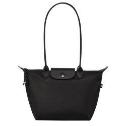 Le Pliage Energy 長提把斜背袋 L , 黑色 - 再生帆布