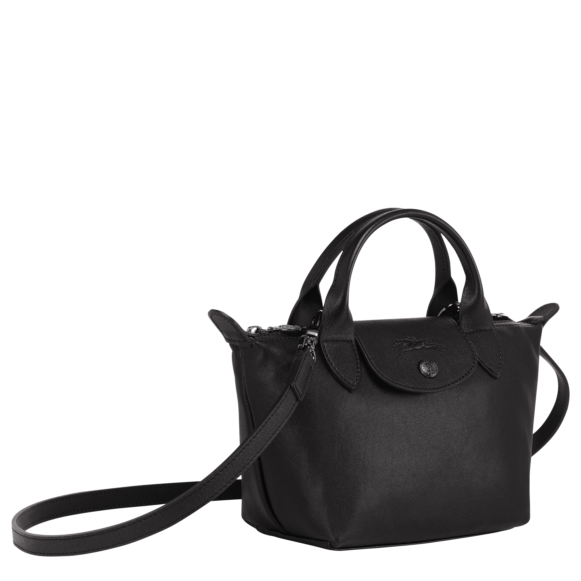Farfetch Damen Accessoires Taschen Shopper Extra small Le Pliage Cuir top handle bag 