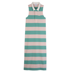 Polo dress , Ballerina/Mint - Striped jersey