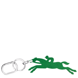 Le Pliage Key-rings , Green - Leather