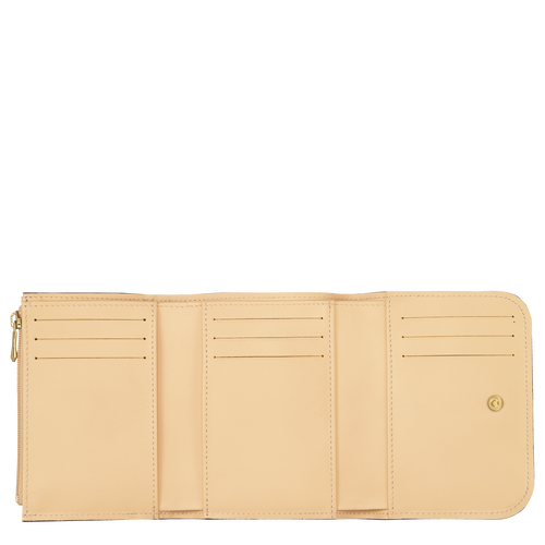 Box Trot Wallet Straw Leather 30021HAU071 Longchamp EN