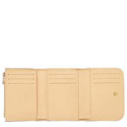 Brieftasche im Kompaktformat Box-Trot , Leder - Stroh
