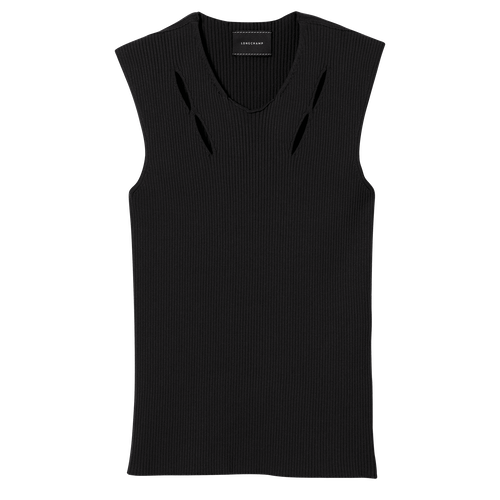 Lente/Zomer 2023 Collectie Gebreide top, Zwart