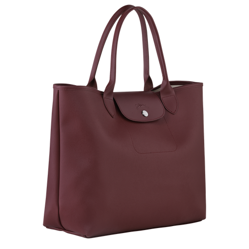 Le Pliage City Bolso con asa superior L , Tejido - Ciruela - Vista 3 de 4