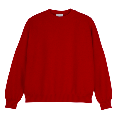Pull , Maille - Rouge