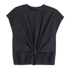 Top , Black - Popelin
