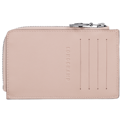 Le Pliage Xtra Card holder , Nude - Leather