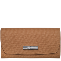 Le Roseau Continental wallet , Natural - Leather