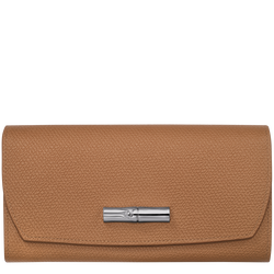 Roseau Continental wallet , Natural - Leather