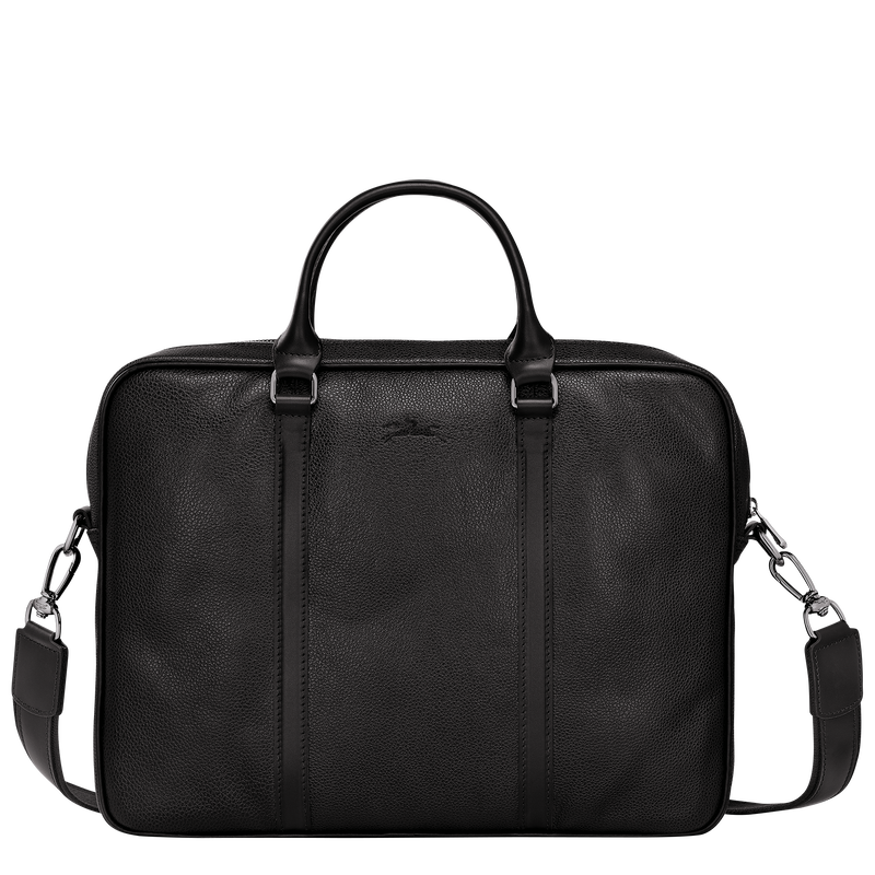 Le Foulonné XS Briefcase , Black - Leather  - View 4 of  5