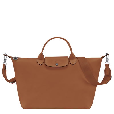 Le Pliage Xtra Tas met handgreep aan de bovenkant L, Cognac