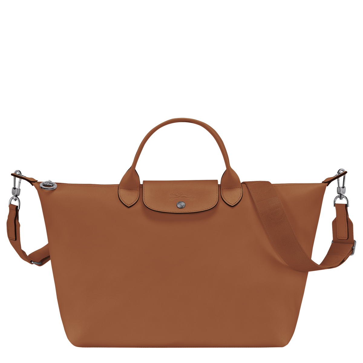Long Champ Label Le Pliage Xtra L Handbag Cognac - Leather | Longchamp US