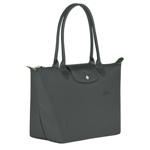 Le Pliage Green M Tote bag , Graphite - Recycled canvas - View 3 of 6