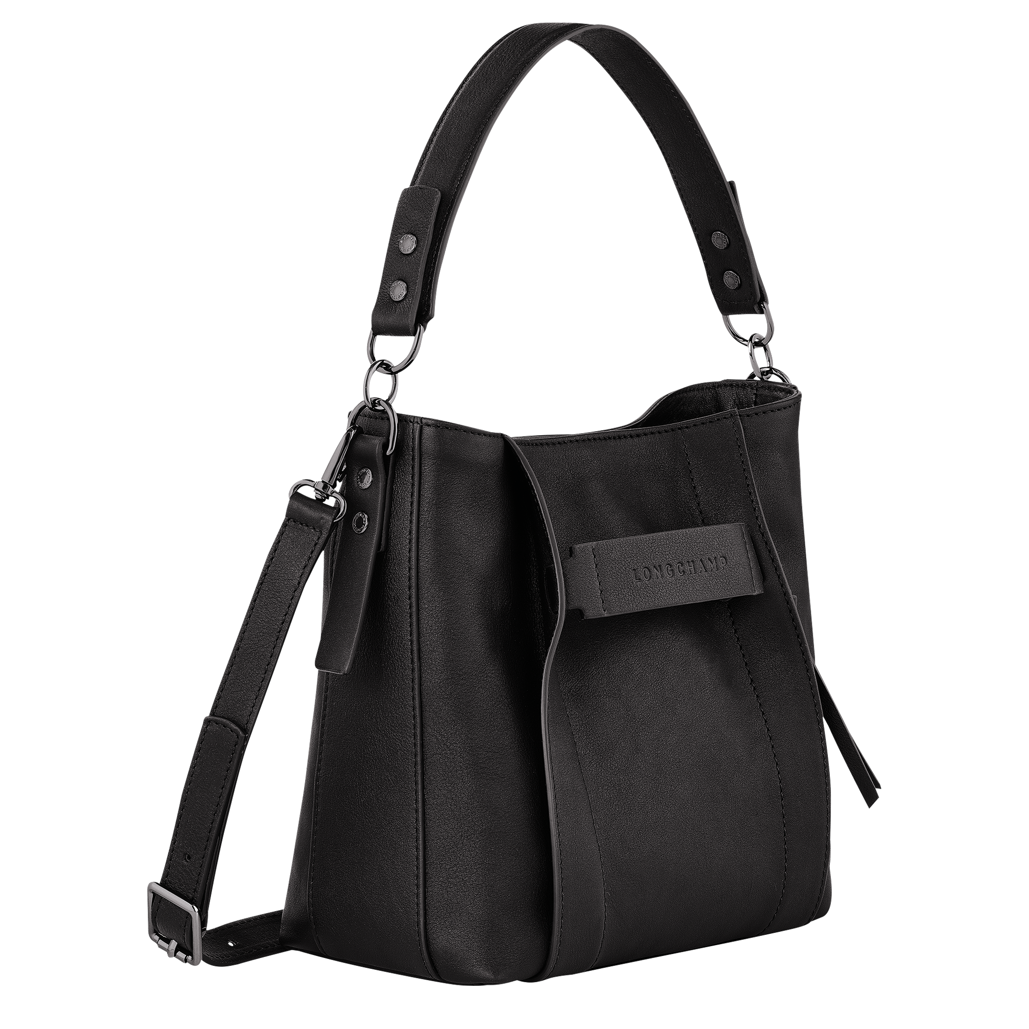 Crossbody bag S, Black - View 3 of
6 - zoom in Longchamp 3D Crossbody bag S, Black