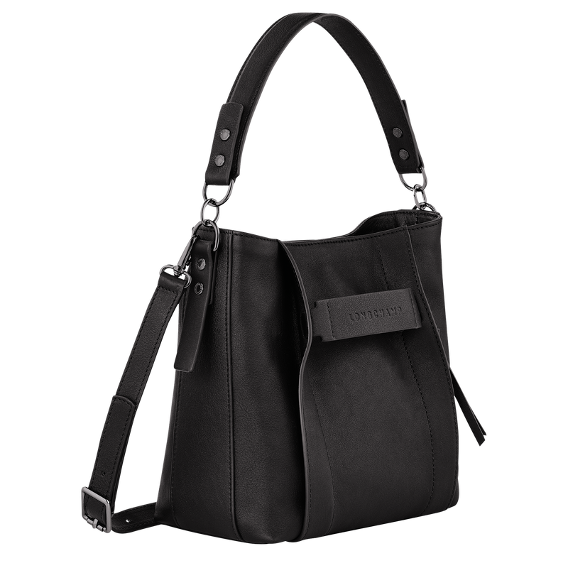 Longchamp 3D S Crossbody bag , Black - Leather  - View 3 of 5