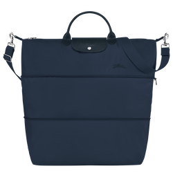 Le Pliage Green Travel bag expandable , Navy - Recycled canvas