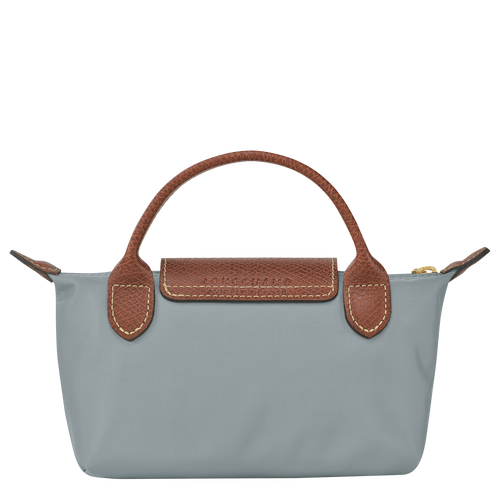 Le Pliage Original Bolso pequeño con asa , Lona reciclada - Acero - Vista 4 de 6