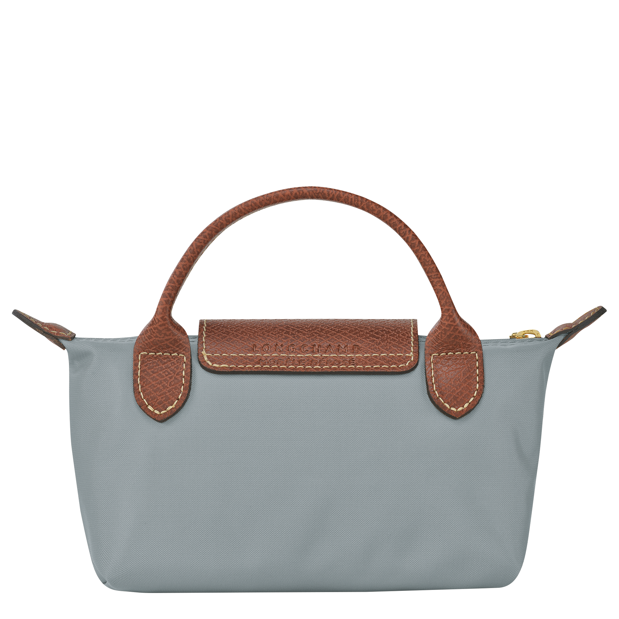 Le Pliage Original Pochette mit Henkel, Stahl