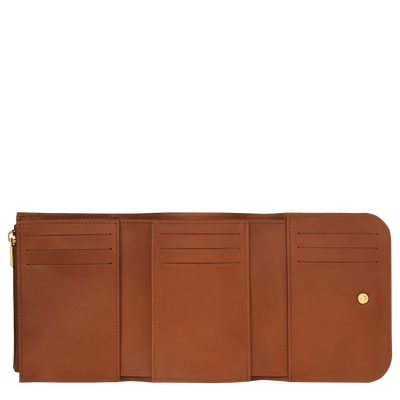 Box-Trot Brieftasche im Kompaktformat, Cognac