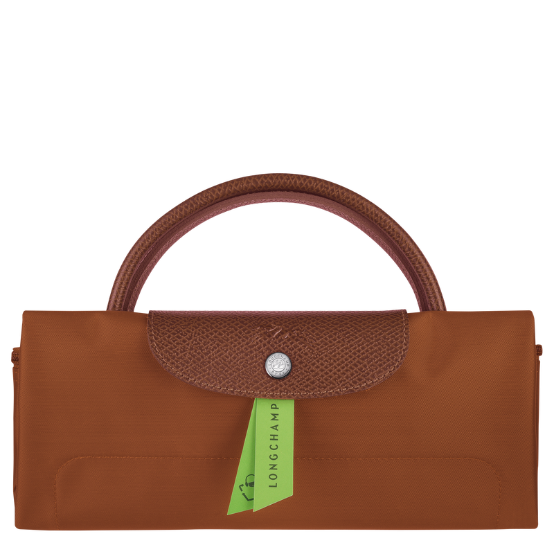 Le Pliage Green S Travel bag , Cognac - Recycled canvas  - View 6 of 6