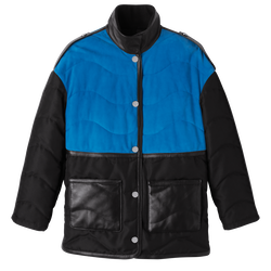 Parka Collection Automne/Hiver 2023 , Cuir - Cobalt