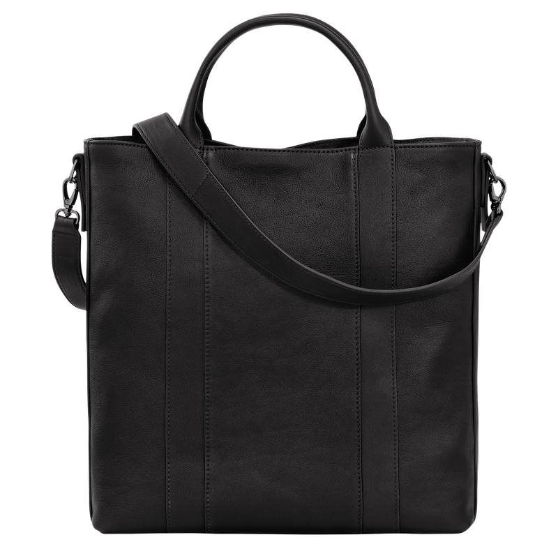 Mens black online leather tote