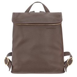 Le Foulonn&eacute; M Backpack , Taupe - Leather
