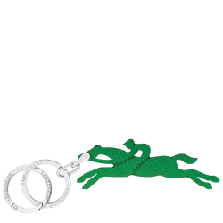 Le Pliage 鑰匙圈 , 綠色 - 皮革