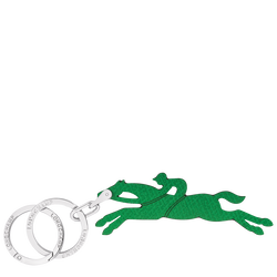 Le Pliage Key rings , Green - Leather