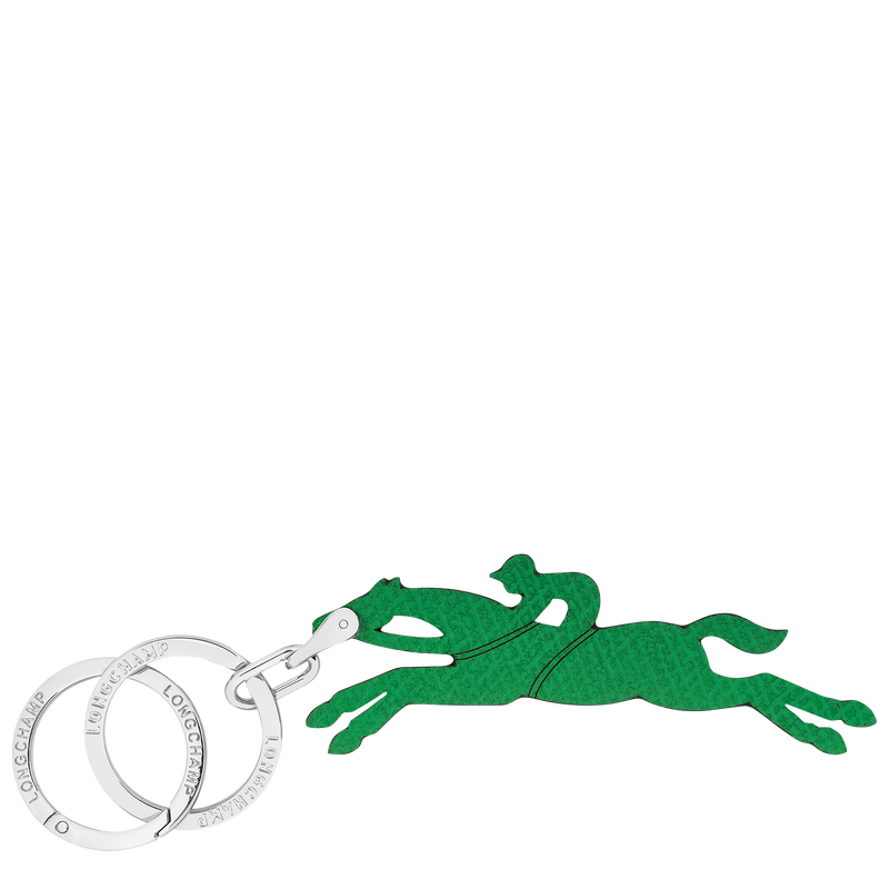 Le Pliage Sleutelhangers , Groen - Leder  - Weergave 1 van  1