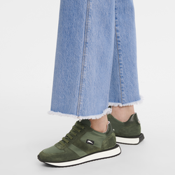 Sneakers Le Pliage Green , Cuir - Forêt