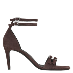 La Baronne Pumps , Burgundy - Leather