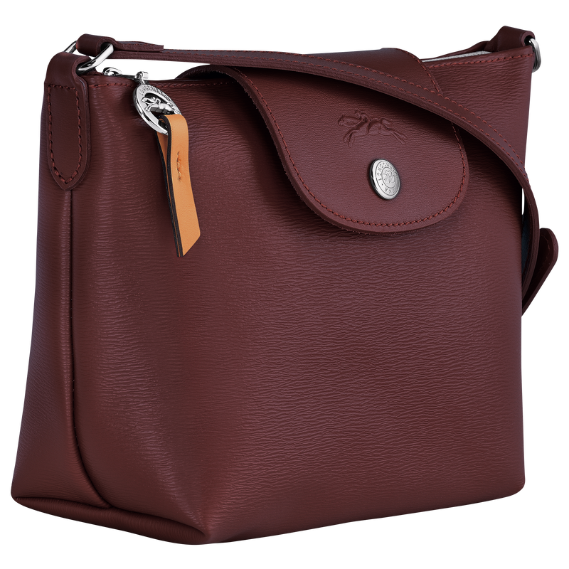 Le Pliage City XS Crossbody bag , Plum - Canvas  - View 2 of 3