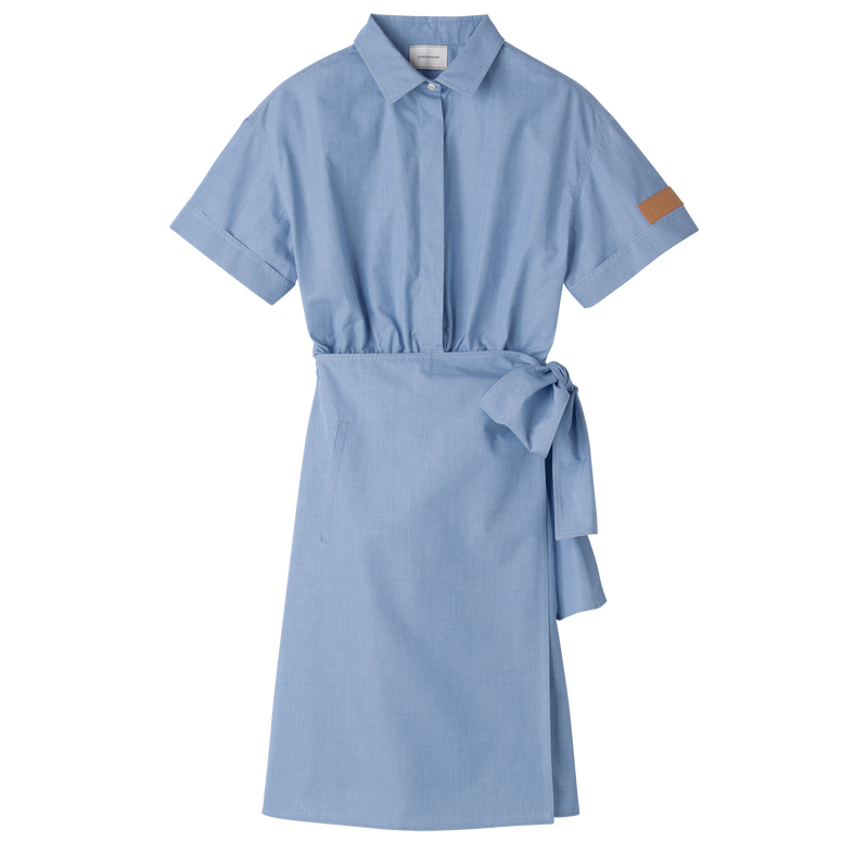 Vestido oxford azul clearance