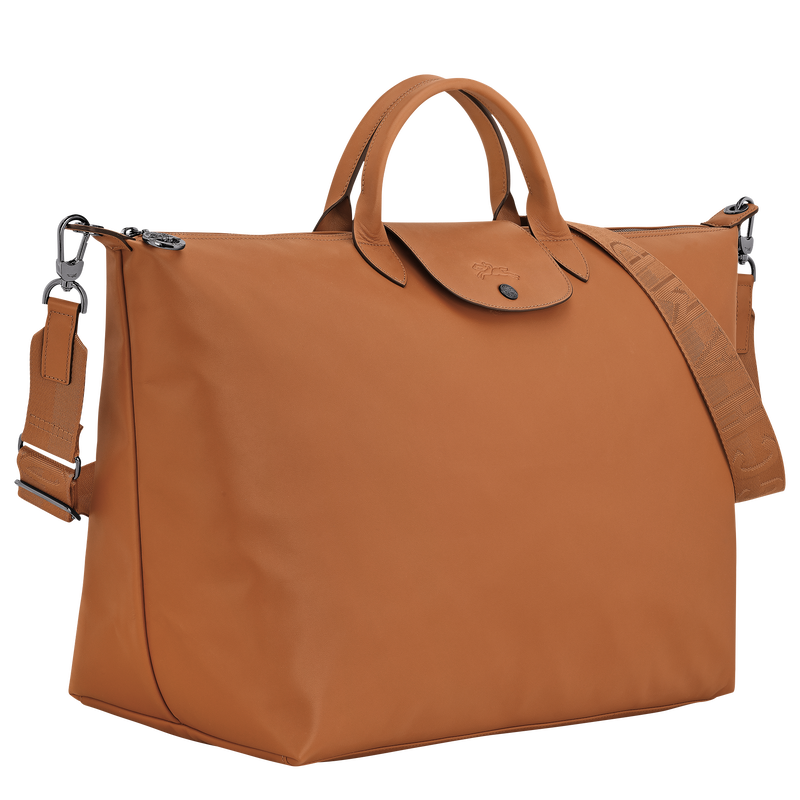 Le Pliage Xtra L Travel bag , Cashew - Leather  - View 2 of  5