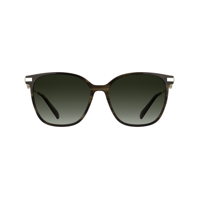 Lunettes de soleil , Ac&eacute;tate - Marron ray&eacute;