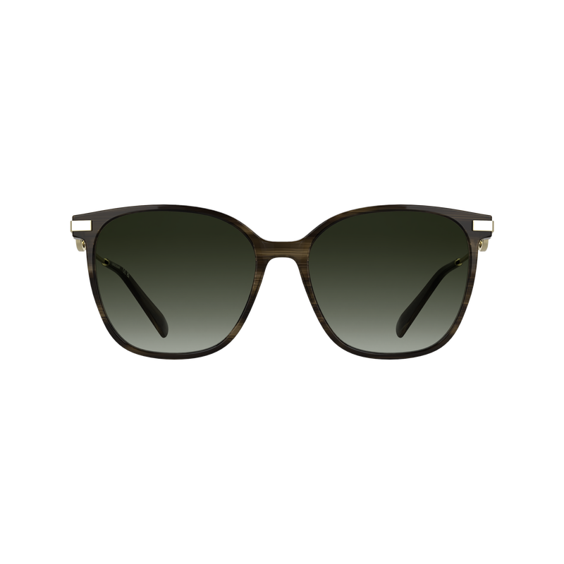 Occhiali da sole , Acetato - Marrone a righe  - View 1 of  2