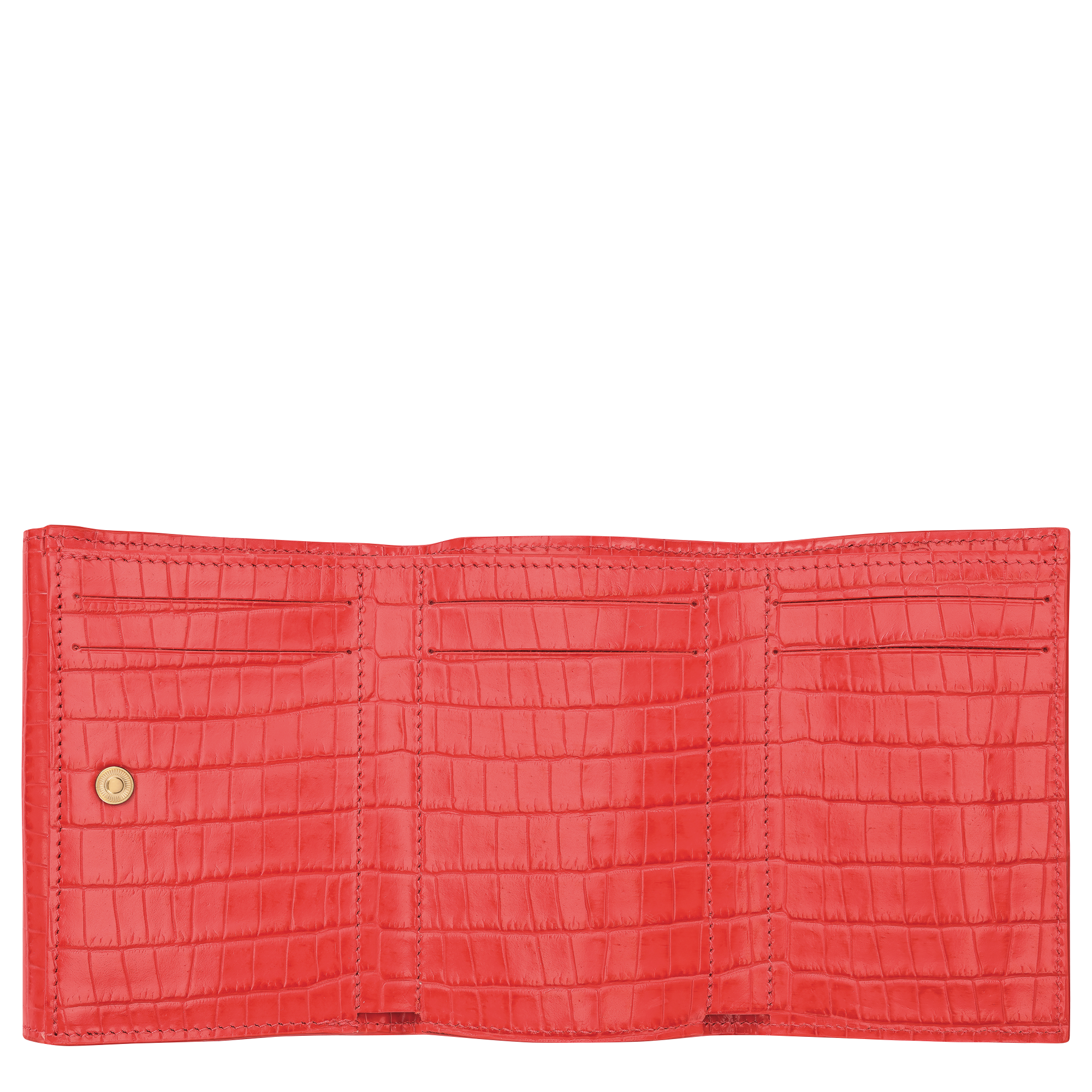 Longchamp Pocket Compact wallet, Vermilion