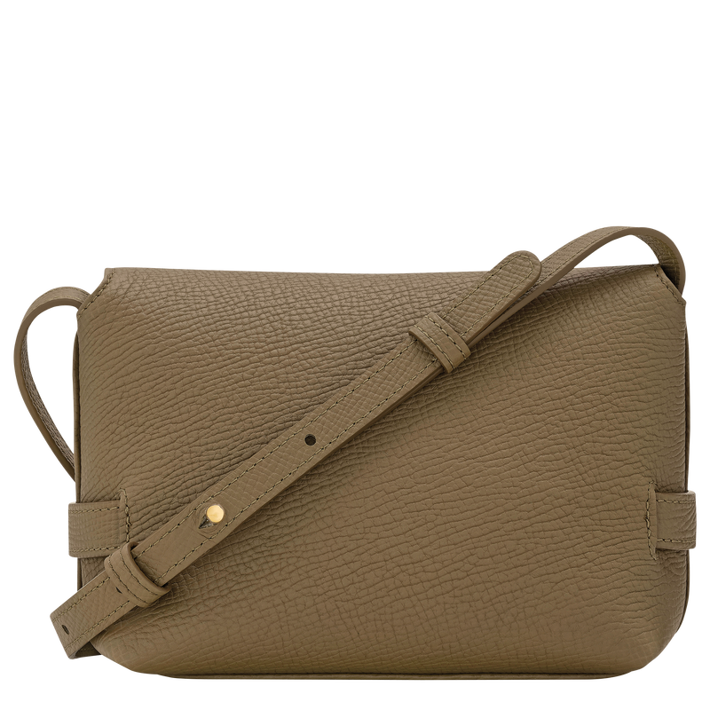 Sac bandouli&egrave;re S Le Smart , Cuir - Olive  - Vue 4 de 6