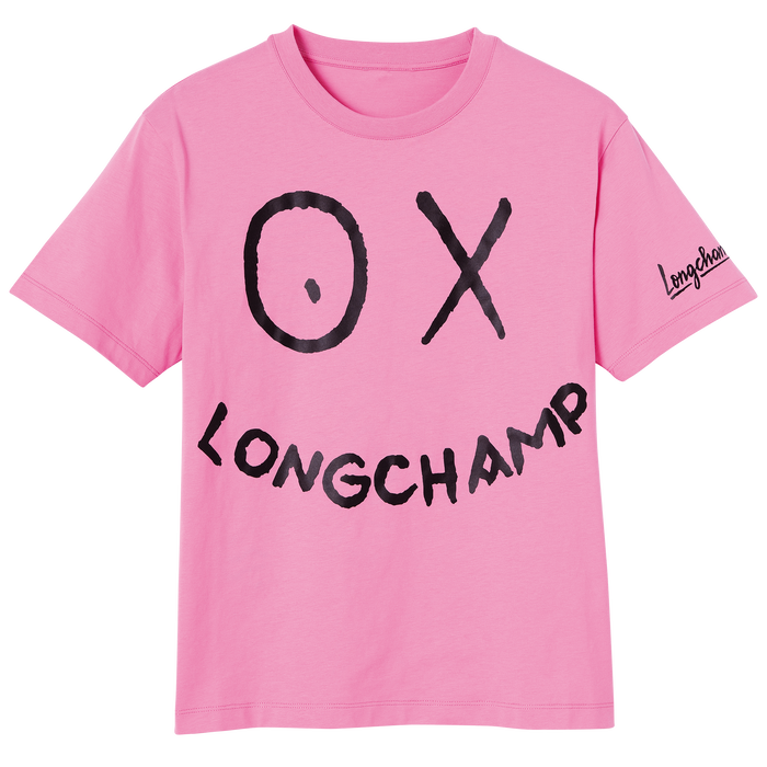 Longchamp x André T-shirt,  Rosa