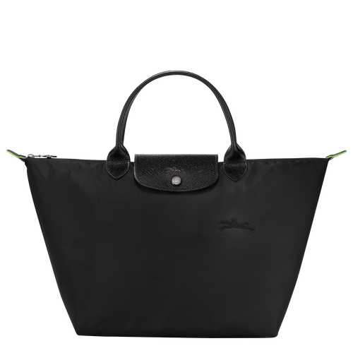 Le Pliage Green M Handbag , Black - Recycled canvas - View 1 of 6