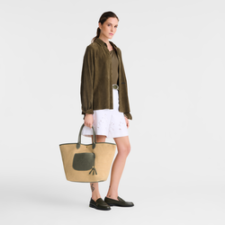 Le Pliage Collection L Basket bag , Artichoke - Canvas
