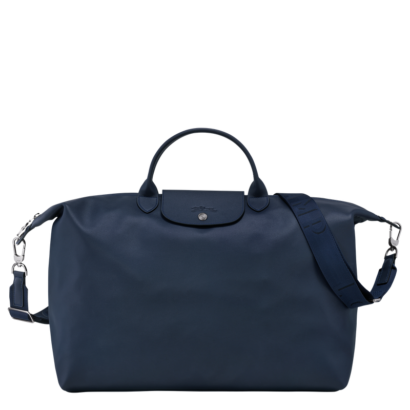 Le Pliage Xtra S Travel bag , Navy - Leather  - View 1 of  5