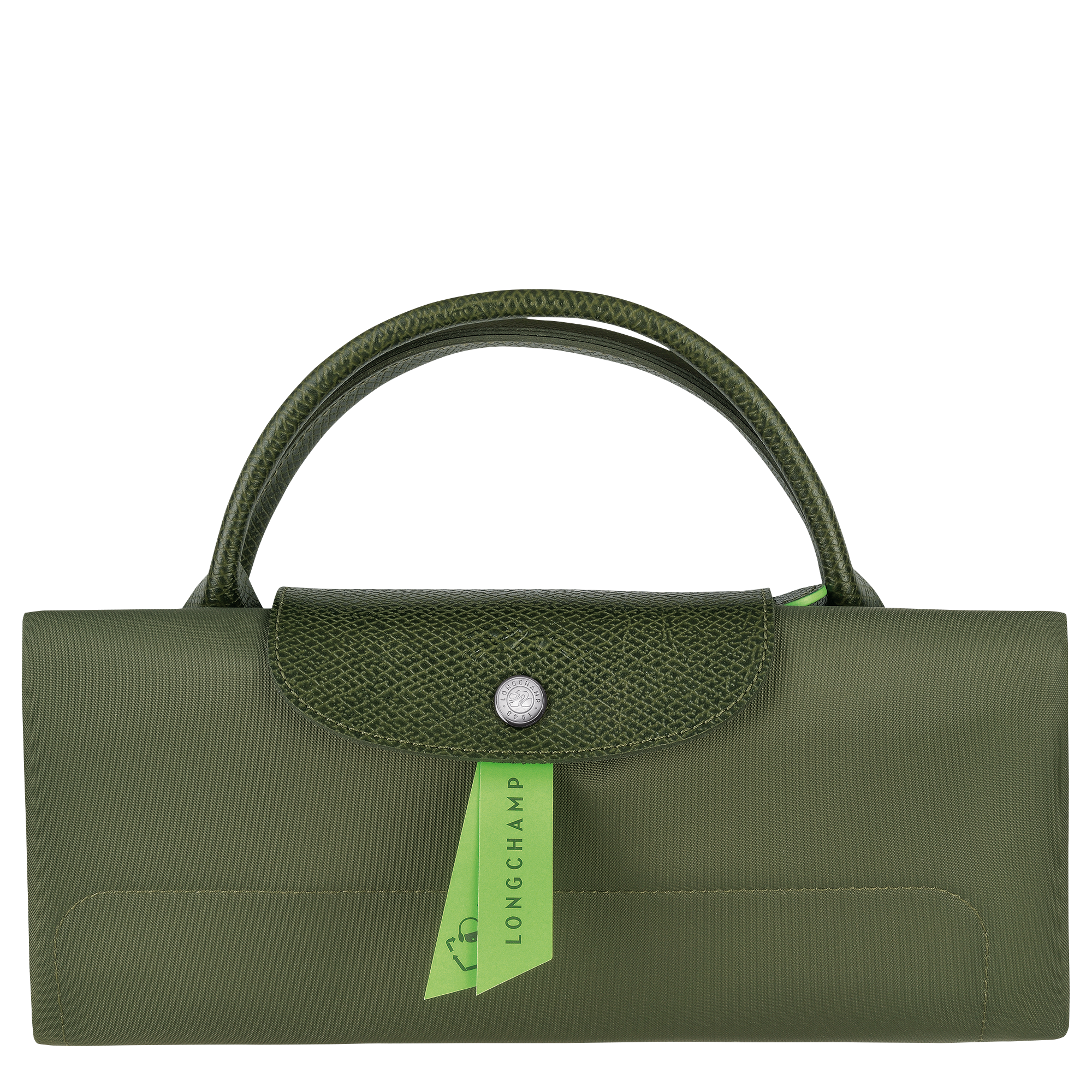 Longchamp Le Pliage Club Medium Nylon Bag in Green