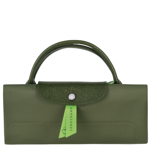 Sac de voyage M Le Pliage Green , Toile recyclée - Forêt - Vue 6 de 6