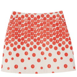 Fall-Winter 2023 Collection Mini skirt, Beige/Orange