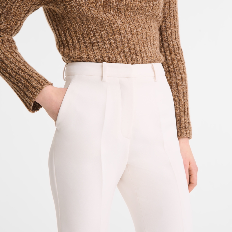 Trousers , Ecru - Crepe  - View 5 of  5