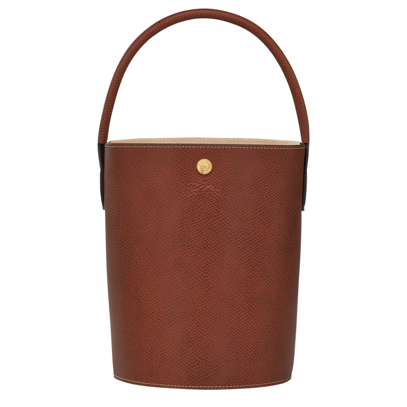Bucket bag brown leather sales