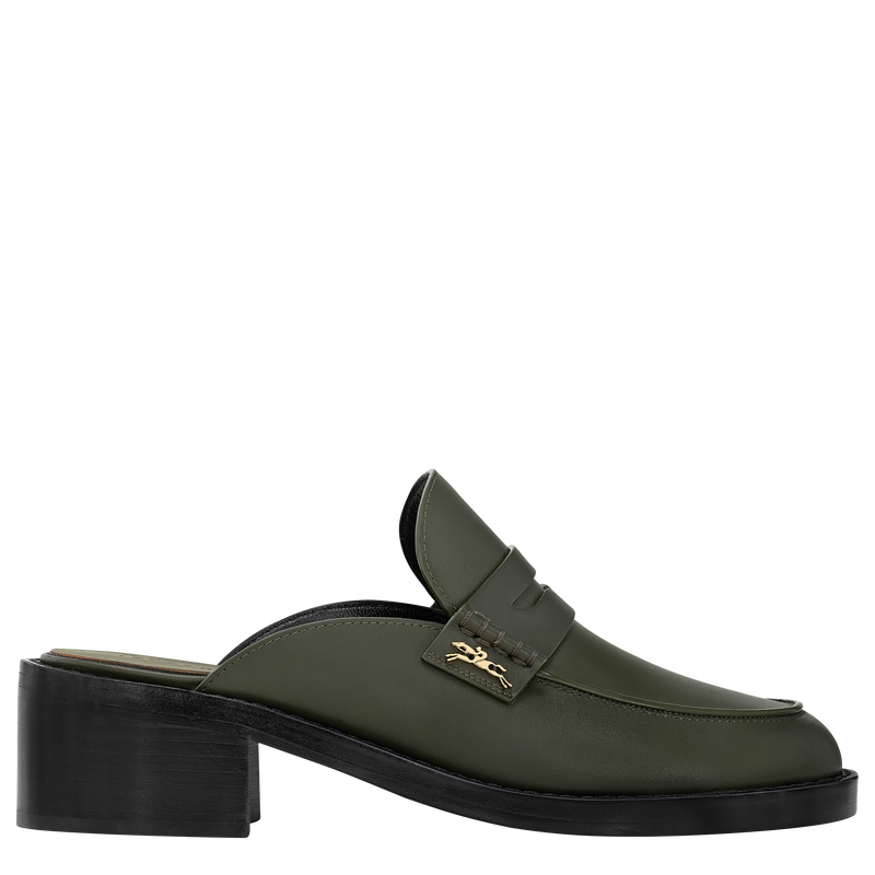 Epure Timeless Mules , Khaki - Leather  - View 1 of 5